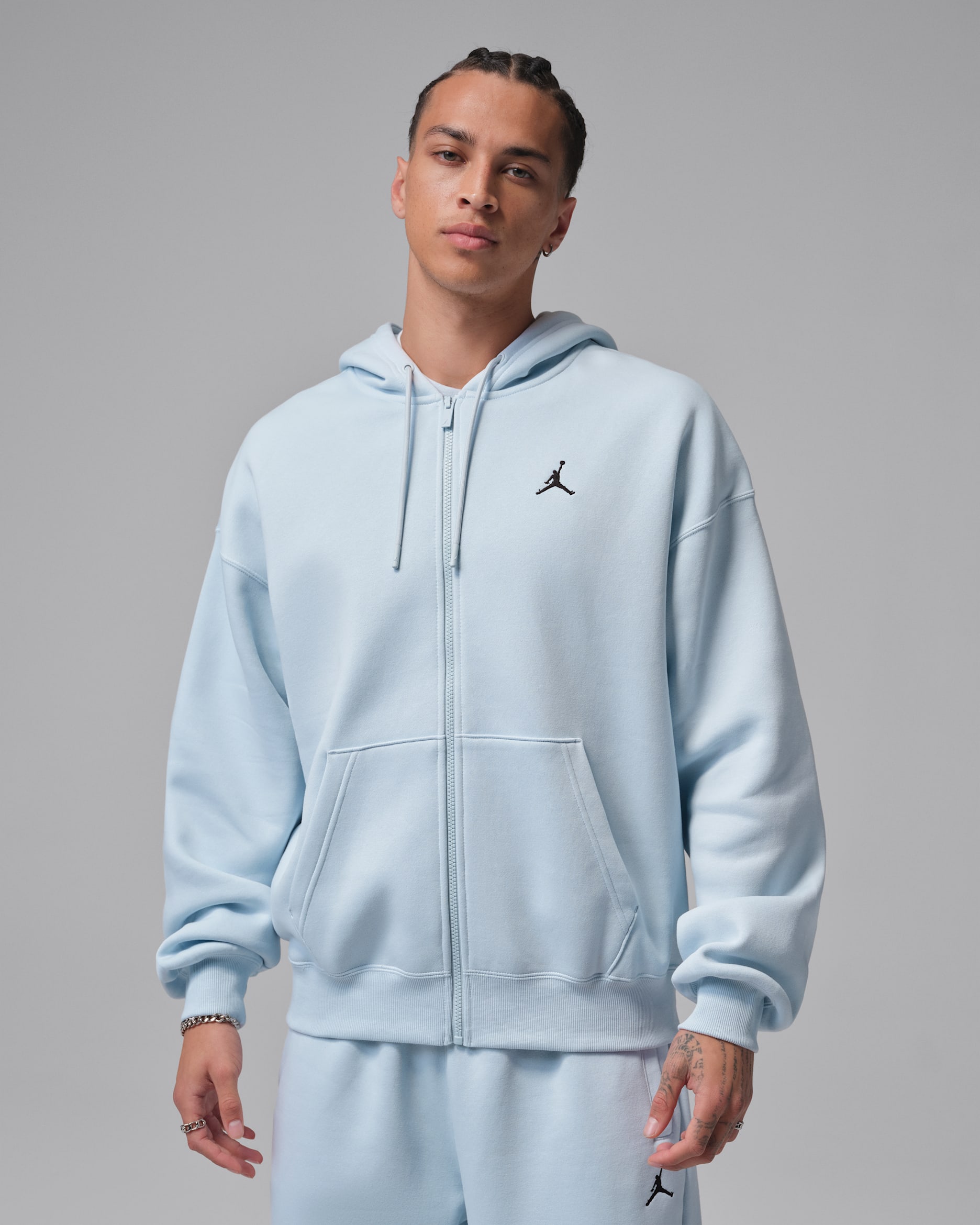 Jordan Brooklyn Fleece Men's Oversized Full-Zip Hoodie. Nike.com
